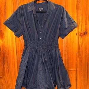 J. Crew Elena mini shirt-dress in cotton poplin- size 10
